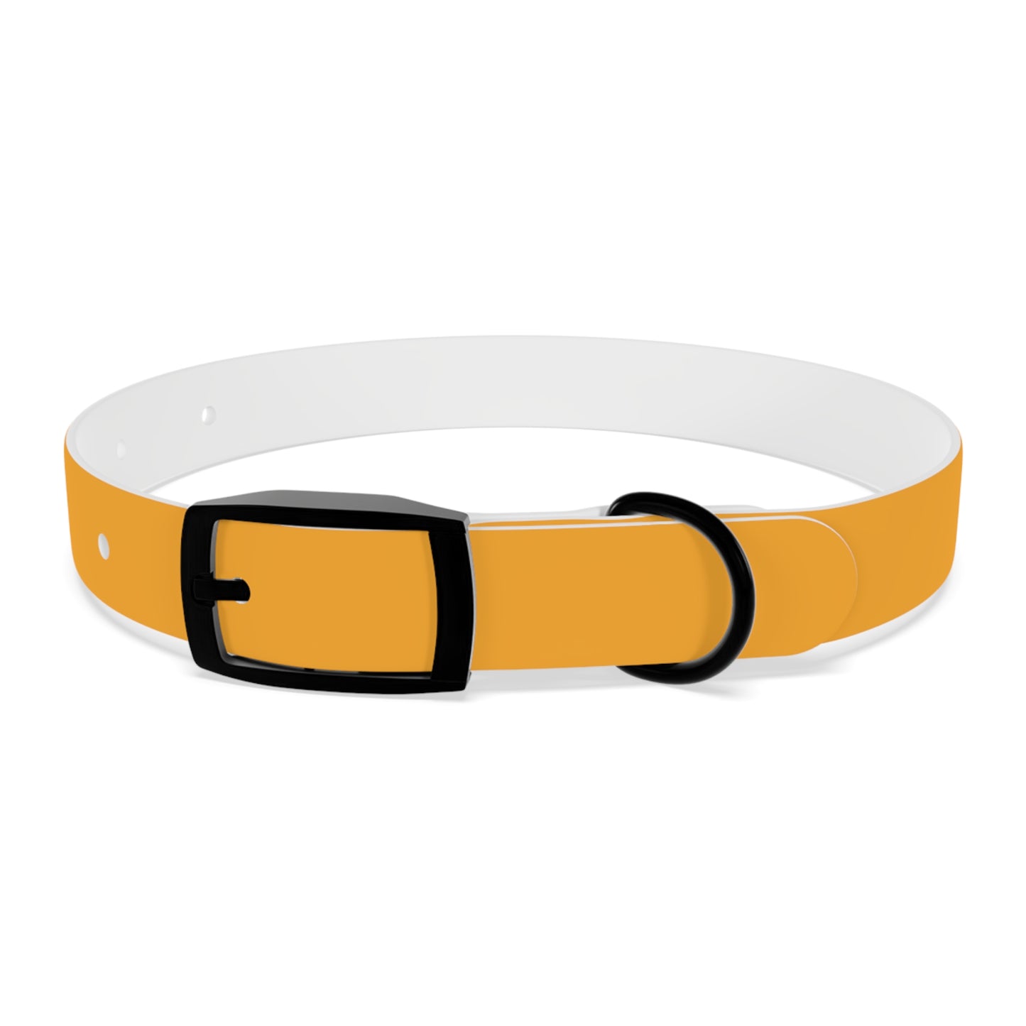 Customized Yellow Dog Collar, With Phone Number - "Lucy"