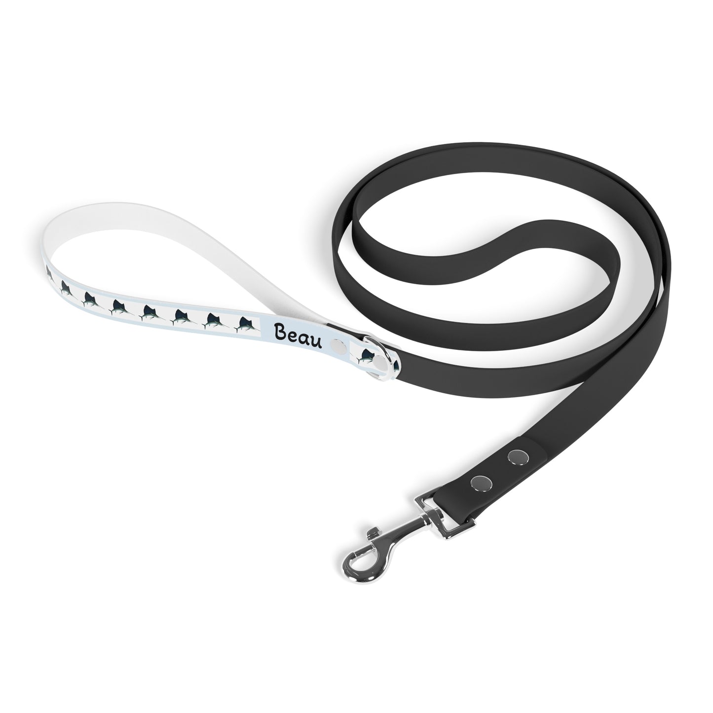 Customized Pet Leash - Colorful Sailfish Design - "Beau" - 78" Leash
