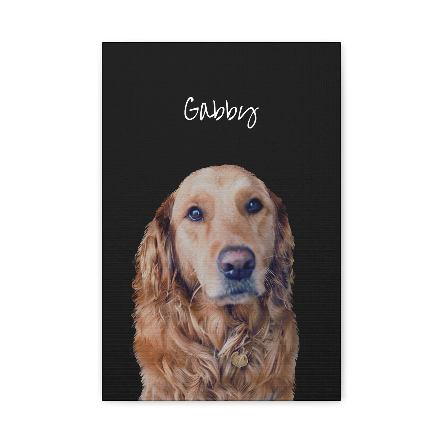 Custom Pet Art Canvas Wrap