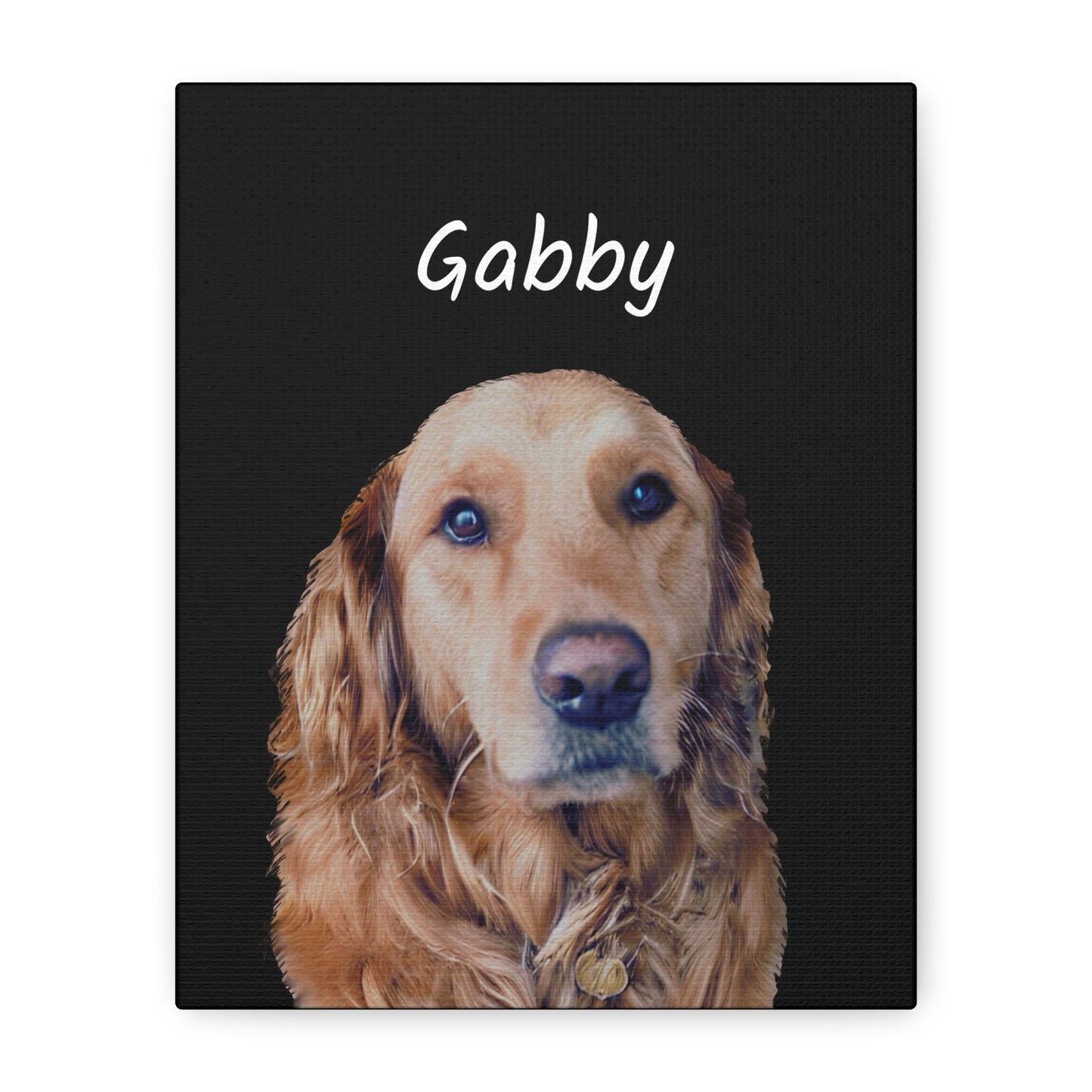 Custom Pet Art Canvas Wrap