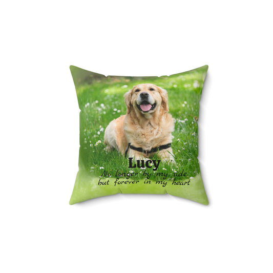 Pet Memorial Square Throw Pillow