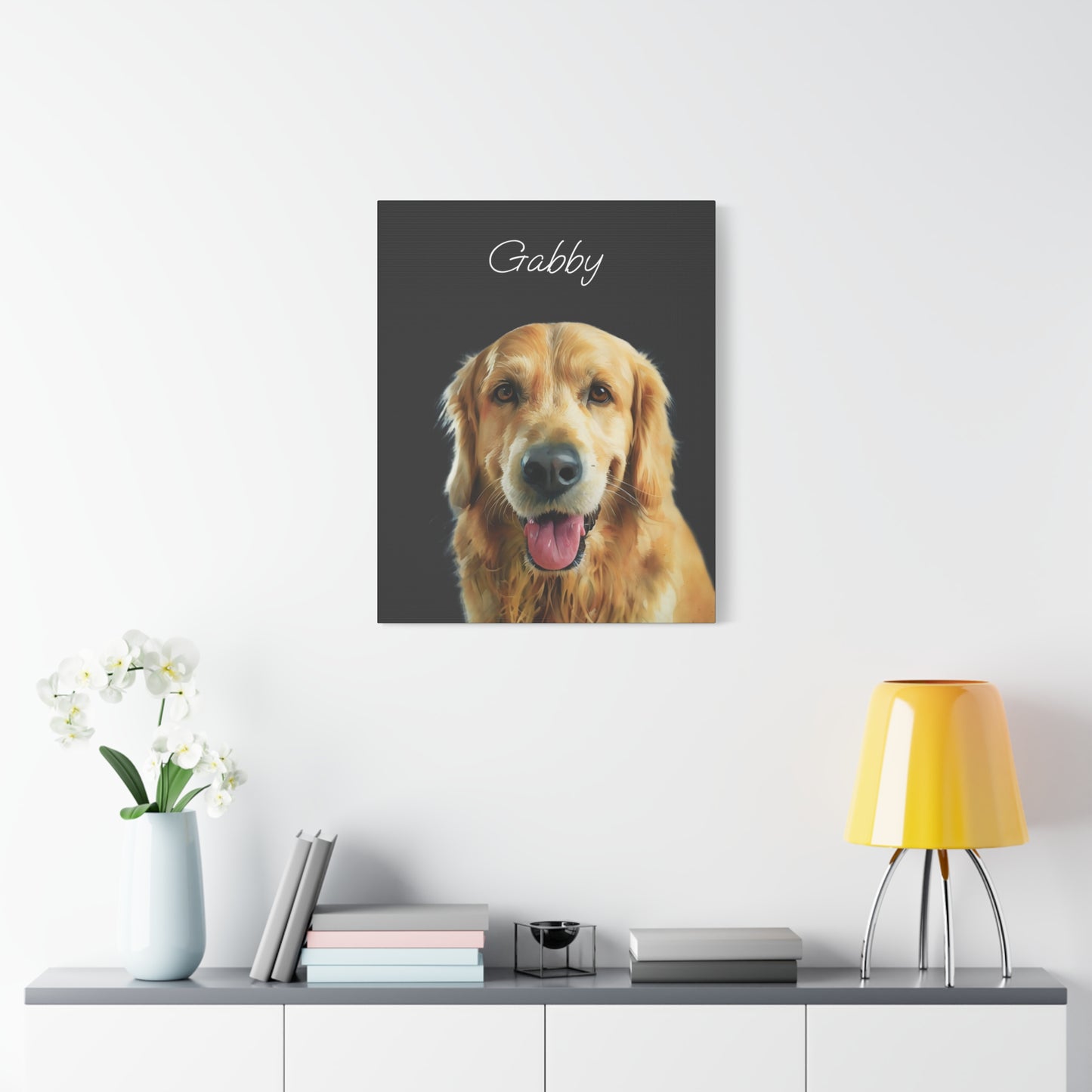 Custom Pet Portrait - Stretched Canvas Frame Wrap - Ready To Hang