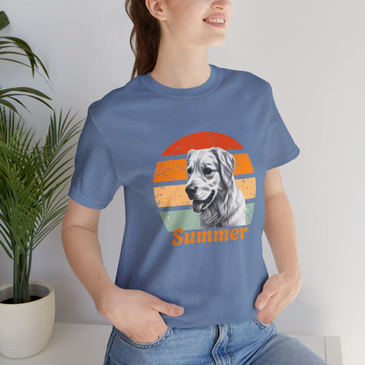 Customized Dog T-Shirt in Retro Style