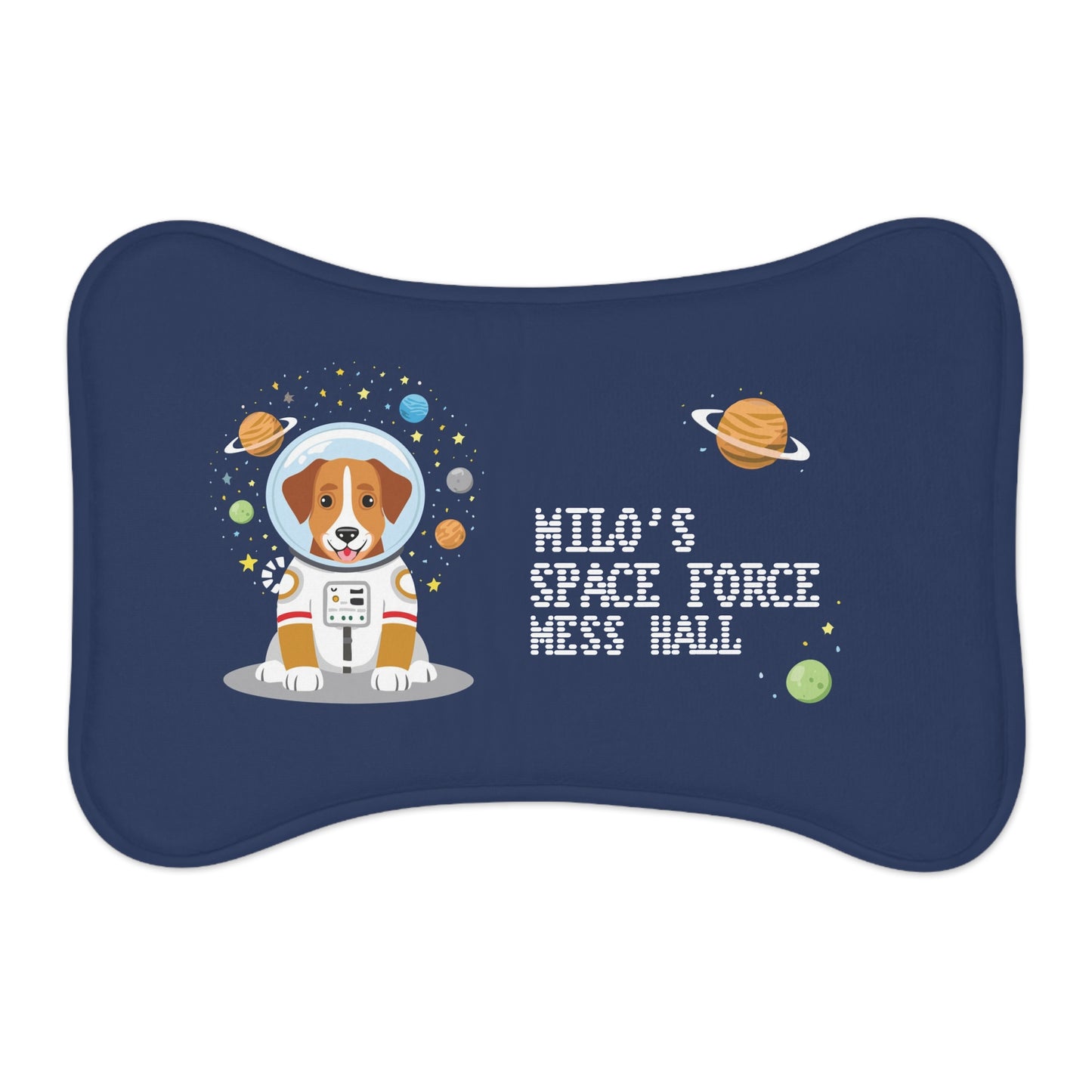 Space Force Pet Mat - Personalized