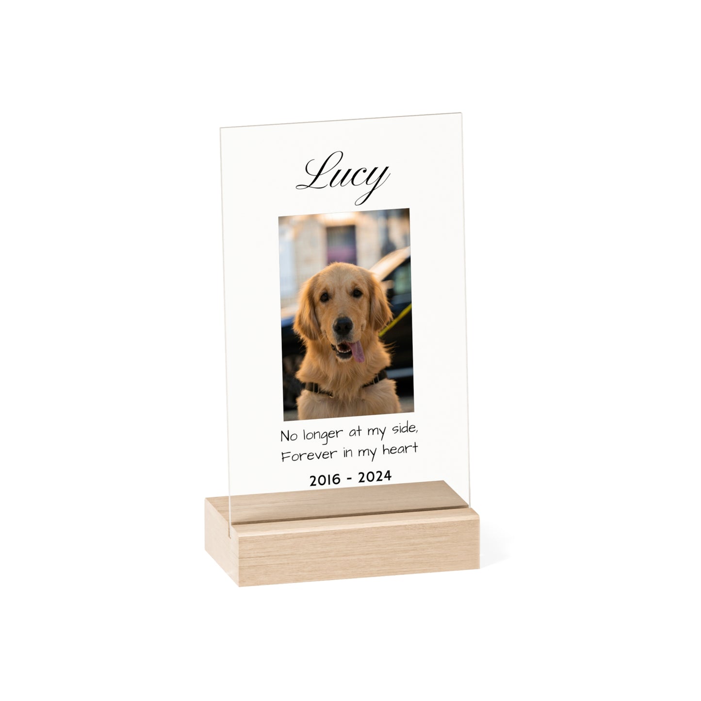 Pet Memorial Acrylic Plaque