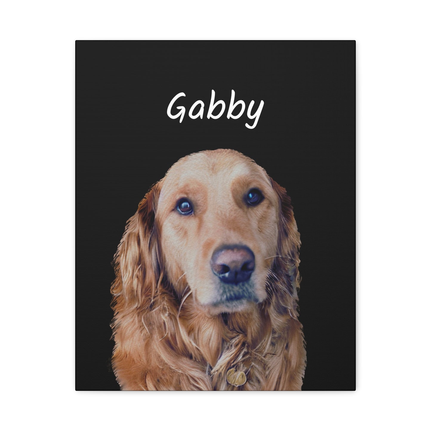 Custom Pet Art Canvas Wrap