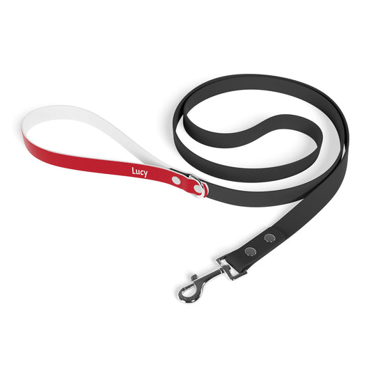 Customized Pet Leash  - "Lucy" - 78" Red Leash