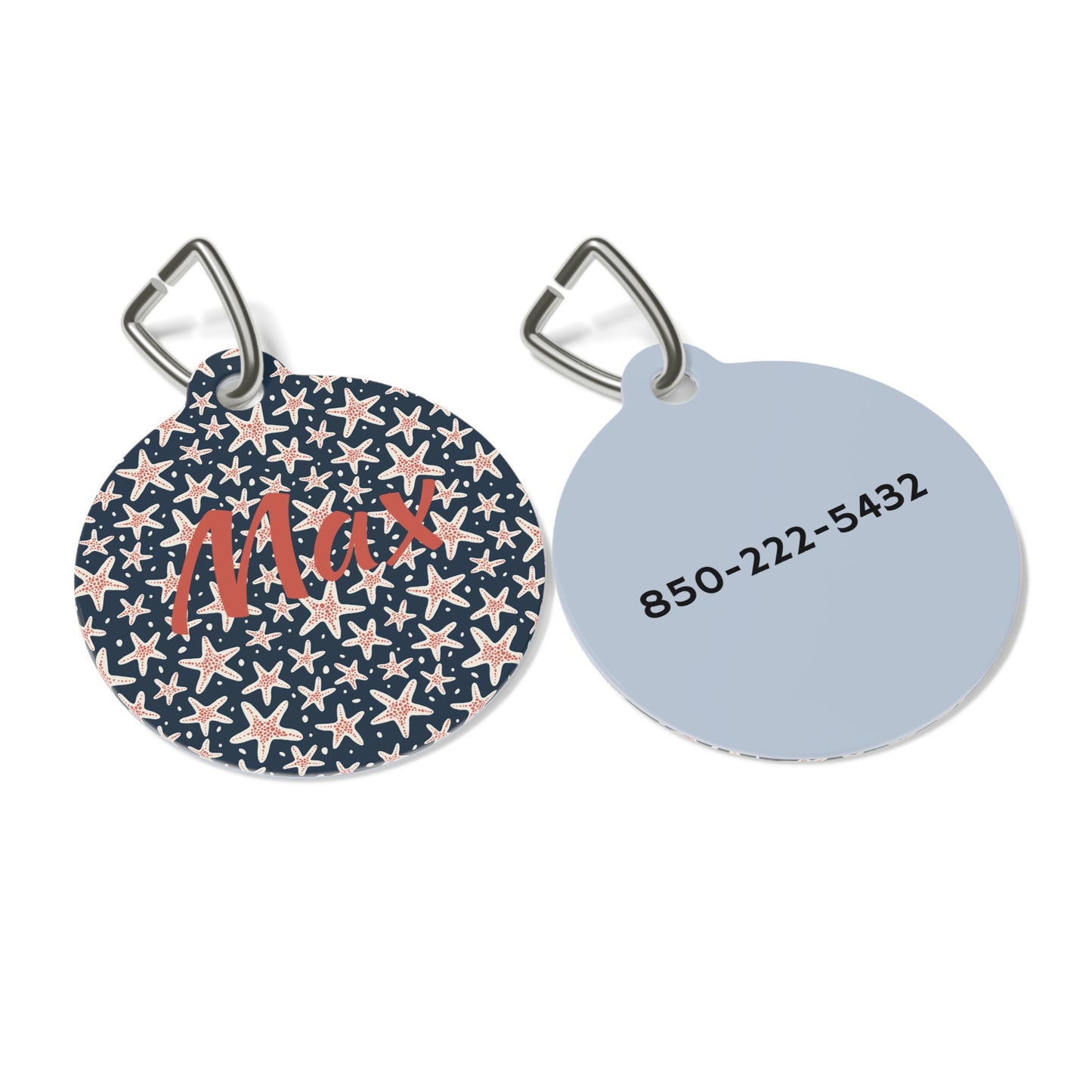 Customized Pet ID Tag - Starfish Design - "Max"