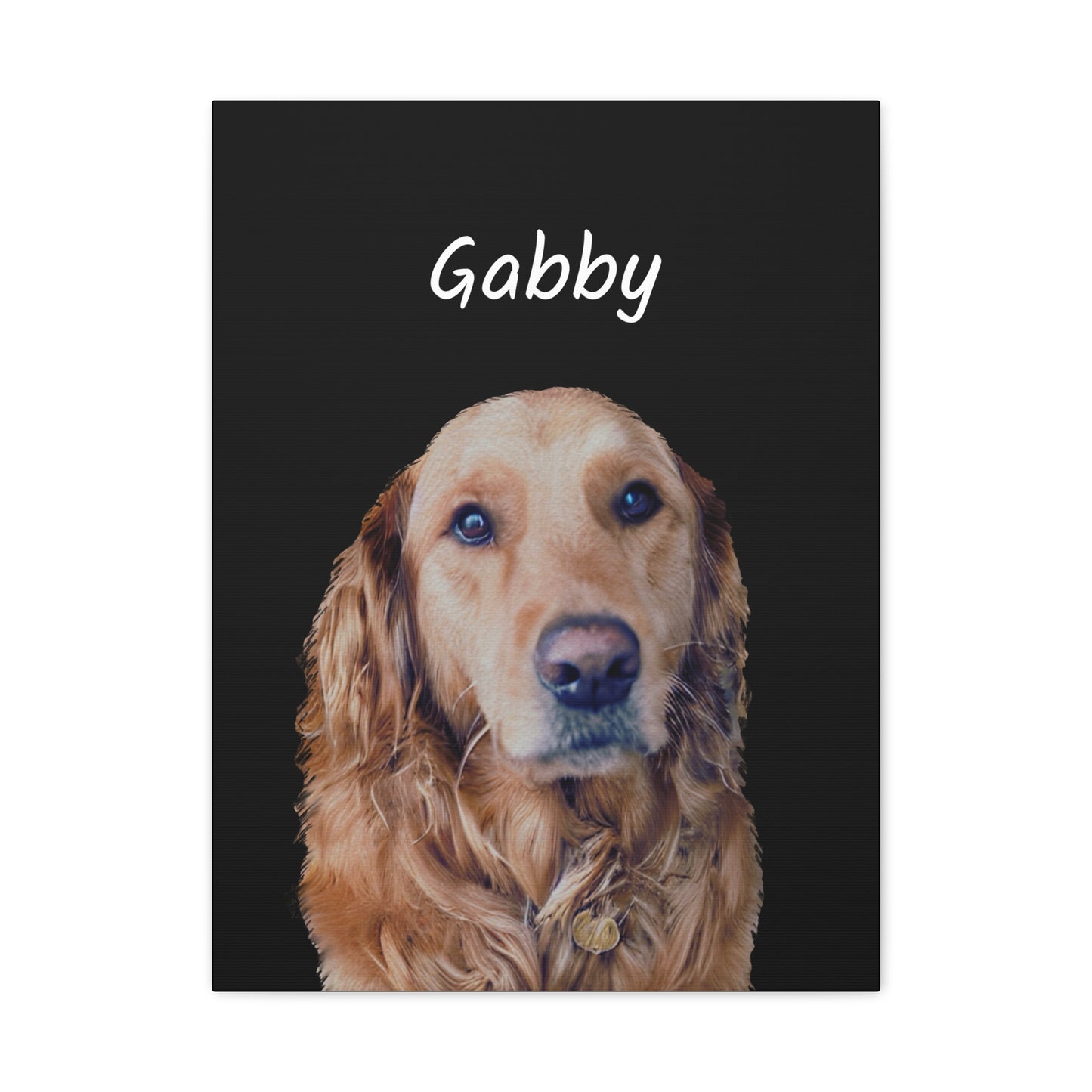 Custom Pet Art Canvas Wrap