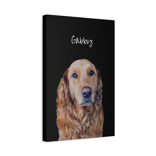 Custom Pet Art Canvas Wrap