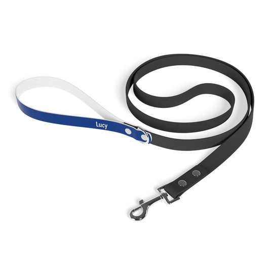 Customized Pet Leash  - "Lucy" - 78" Blue Leash
